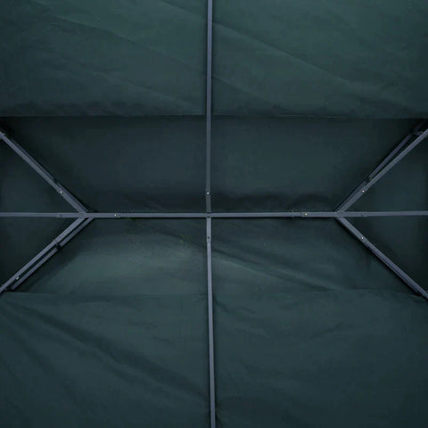 Rootz Replacement Roof - Gazebo Roof - Metal Gazebo - Garden Gazebo - Party Tent - Garden Tent - Charcoal Grey - 3x3 m