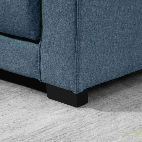 Rootz Sofa Bed - Folding Sofa - 2-seater Fabric Sofa - Sofa - With Sleeping Function - Sofa Set - Blue -147.5 x 75 x 85 cm