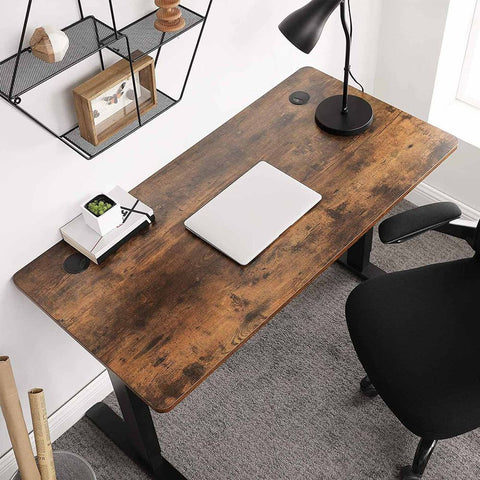 Rootz Table Top - Table Top For Electric Desk - Table Surface - Wood Table Top - Rectangular Table Top - Restaurant Table Top - Bar Table Top - Table Top Design - Brown - 140 x 70 x 1.8 cm (L x W x H)