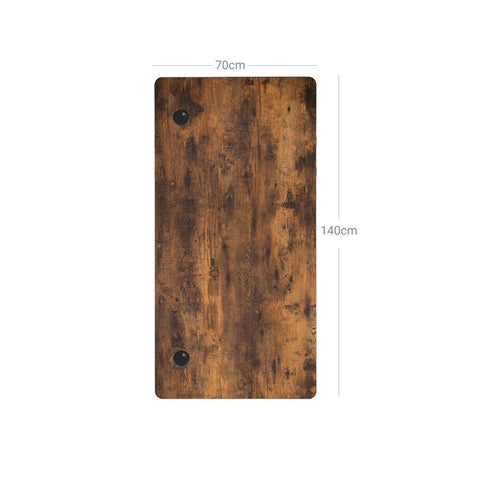 Rootz Table Top - Table Top For Electric Desk - Table Surface - Wood Table Top - Rectangular Table Top - Restaurant Table Top - Bar Table Top - Table Top Design - Brown - 140 x 70 x 1.8 cm (L x W x H)