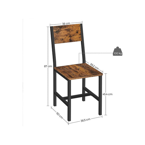 Rootz Couchtisch – Couchtisch mit Schubladen – selbstgemachter Couchtisch – rustikaler Couchtisch – Couchtisch aus Holz – industrieller Couchtisch – Spanplatte – Stahl – braun-schwarz – 100 x 55 x 45 cm (L x B x H)