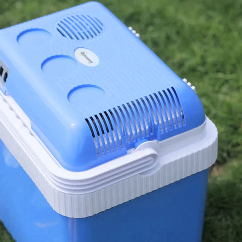 Rootz Cool Box - Car Fridge - Cool Box - Mini Fridge - Portable Mini Fridge - Car Mini Fridge - Camping Fridge - ABS/Aluminum - Blue - 40 x 30 x 43 cm