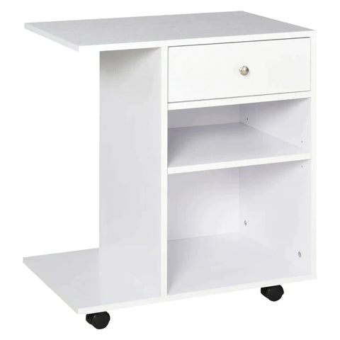Rootz Printer Stand - Printer Table - Printer Trolley - Filing Cabinet - White