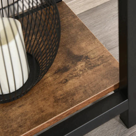 Rootz Book Shelf - Bookcase - Storage Shelf - Display Rack - 6 Tiers - Living Room Shelf - Brown - 80 x 30 x 180 cm