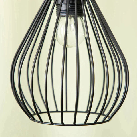 Stehleuchte Rootz – 3 Flammen – Gitterschirm – Fußschalter – E27-Fassung – Metall – Schwarz – 48 x 42 x 175 cm