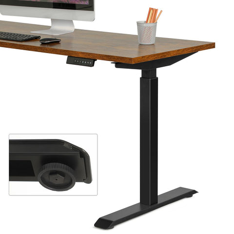 Rootz Höhenverstellbarer Schreibtisch – Stehpult – Gaming-Schreibtisch – Elektrischer Schreibtisch – Höhenverstellbarer Gaming-Schreibtisch – Schreibtisch ohne Platte – Schwarz