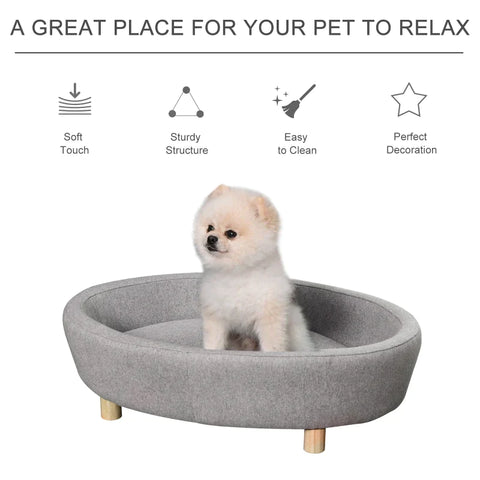 Rootz Tiersofa – Grau – Stoff, Schaumstoff, Birke – 31,88 cm x 24,01 cm x 9,44 cm