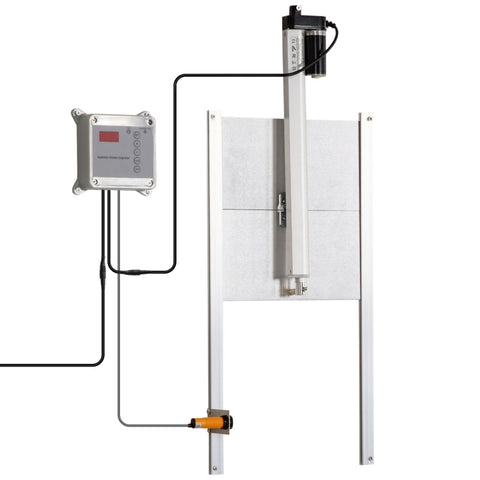 Rootz Automatic Stable Door - Automatic Chicken Door - Safe Chicken Coop Door - Chicken Flap - Door Opener - Timer Remote Control - Waterproof - Aluminum - 30L x 30W cm