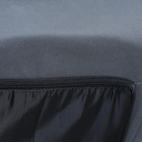 Rootz-Sessel – drehbarer Sitz – verstellbare Rückenlehne – weiche Polsterung – atmungsaktiver Bezug – Stahl/Schaum/Mikrofasertuch – Dunkelgrau – 62 x 62 x 95 cm