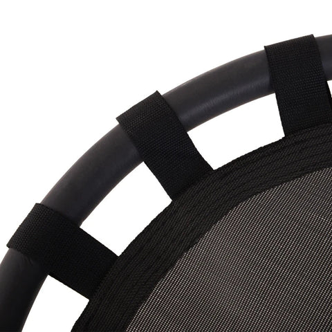 Rootz Nest Swing - Tree Swing - Children's Swing - Garden Swing - Baby Round Swing - Loadable Up To 100 Kg - Metal - Mesh Black - Ø60 cm