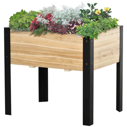 Rootz Verhoogd Bed - Verhoogd Tuinbed - Plantenbak - Tuinbed - 80cm x 60cm x 74cm