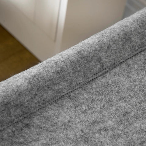 Rootz Cat Bed - Dog Bed - Pet Bed - With Ball Toy - Foldable - With Frame 2 Levels -  Pine Wood - Natural/Gray - 52 x 42 x 33.5 cm