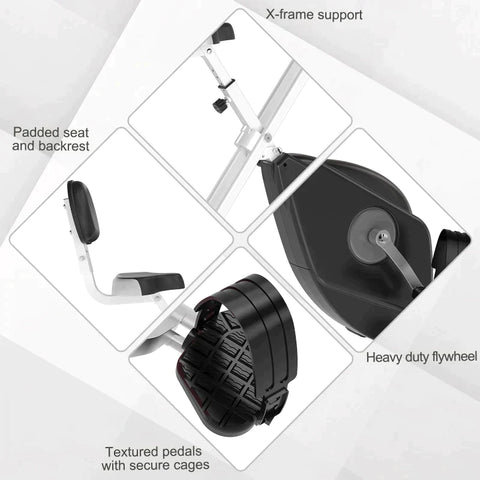 Rootz Manual Bicycle Trainer - Exercise Bike -  Magnetic Training Xbike - Training Xbike - Black/Gray - 43 x 97 x 109 cm