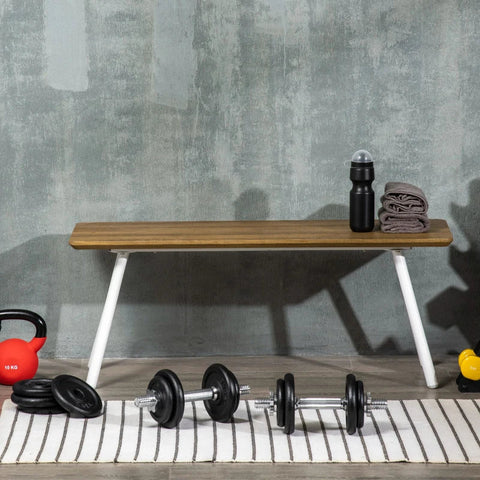 Rootz Dumbbell - 2-in-1 Dumbbell - Dumbbell Handle - Barbell - 8 Weight Plates - Rustproof - 20 Kg - Iron - Black - 95 x 16 x 16Hcm