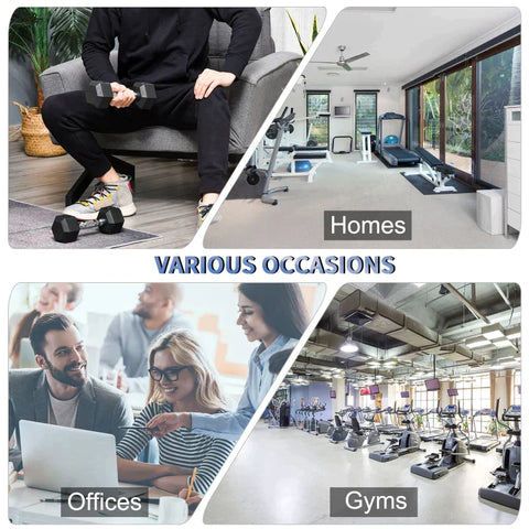 Rootz 2 x 4kg Hexagonal Dumbbells - Rubber Dumbbell - Sports Hex Weights Sets - Weight Lifting Exercise - Home - Gym