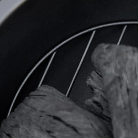 Rootz Fire Bowl In Tree Stump Design - Fire Pit - Spark Grid - Coal Grate - Poker - Brown - Ø61.5 x 39 cm