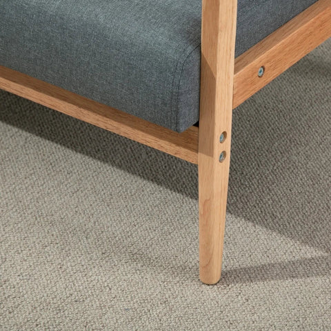 Rootz Slaapbank - Bank - Tweezitsbank - Tweezitsbank - Grijs - 115 cm x 66,5 cm x 73 cm