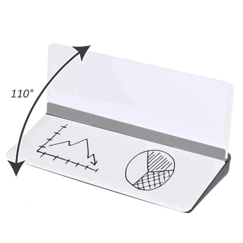 Rootz Desk Organizer - Tablet Desk Organizer - Stand Desk Organizer - Wit/Zwart - 45.3 X 20.5 X 5.3 Cm