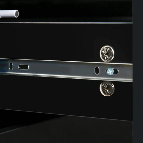 Rootz Cabinet - Standing Cabinet - Storage Cabinet - Cabinet Chest - Black - 79 x 36 x 74 cm