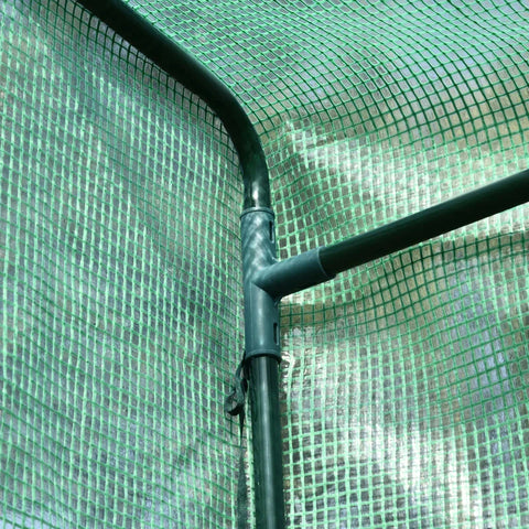 Rootz Greenhouse - Foil Greenhouse - Mini Greenhouse - Portable Greenhouse - Steel/PE Plastic - Green - 100x50x150cm