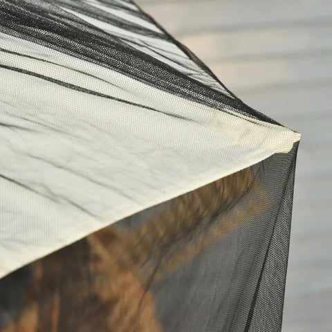 Rootz Mosquito Net - Table Mosquito Net - Parasol - Black