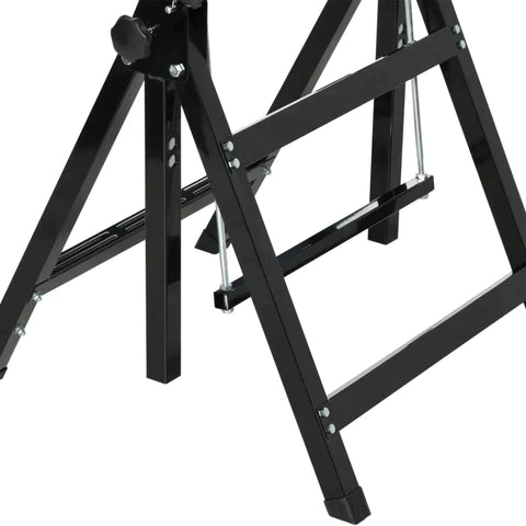 Rootz Work Bench - Foldable Work Bench - Tool Stand - Adjustable Height and Clamps - Carpenter Saw Table - 55 cm x 50 cm x 108 cm