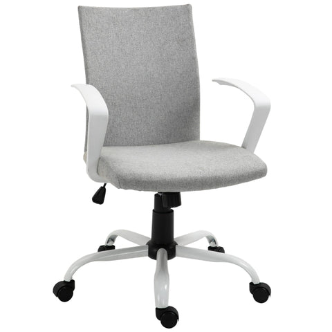 Rootz Office Chair - Desk Chair - Computer Chair - 360° Swivel Wheels - Grey - 61 x 61 x 89-99 cm