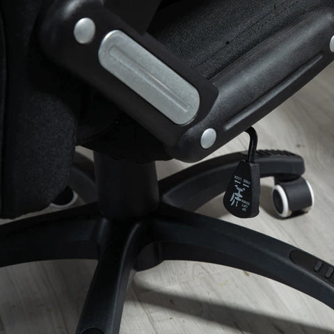 Rootz Office Chair - Desk Chair - Swivel Chair - Ergonomic Office Chair - Computer Chair - Height Adjustable - 360° Swivel - Black - 65 x 72 x 100-120 cm