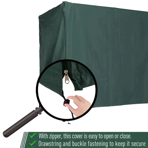 Rootz Swing Chair Cover - Garden Swing Cover - Protective Cover - Waterproof - Green - 205 x 124 x 164 cm