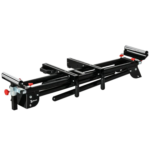 Rootz Saw Stand - Work Stand - Work Table - Saw Rack - Foldable - Black/Red - 213 cm x 64 cm x 102 cm