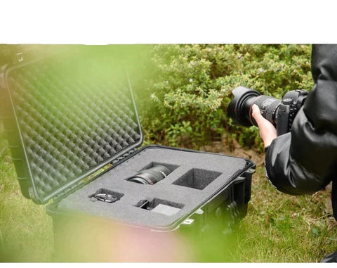 Rootz Valuables Case with Handle - Tool Case - Waterproof - PP plastic - Black - 56cm x 42cm x 21cm