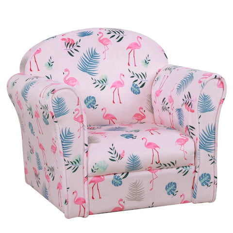 Rootz Kinderfauteuil - Kinderkamerbank - Kinderbank - Minibank - Fauteuil voor 3-6 jaar - Polyester - Roze - 50 x 39 x 44 cm