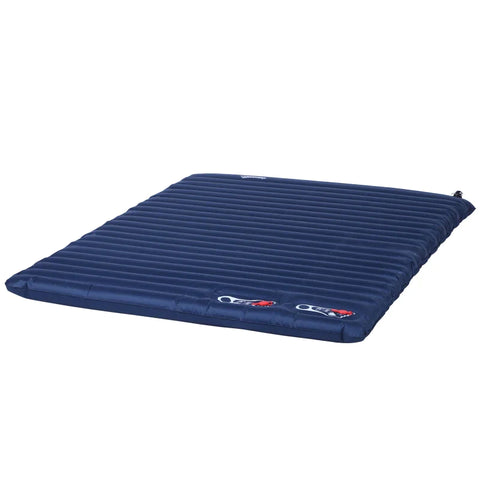 Rootz Luchtmatras - Opblaasbaar Luchtbed - Campingmatras - Slaapmat - PVC - Polyester - Pongé - Marineblauw - 195 x 138 x 10 cm