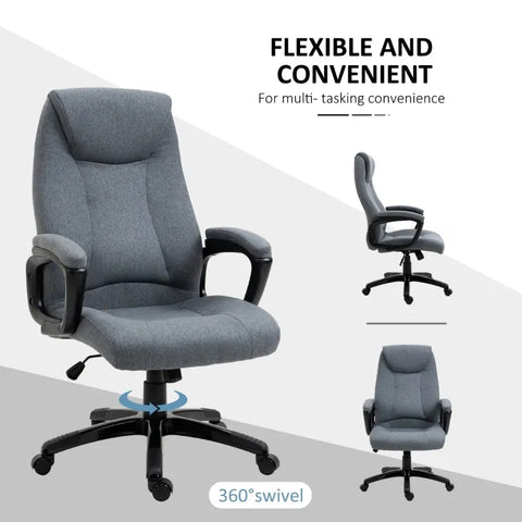 Rootz Office Chair - Gaming Chair - Swivel Chair - Massage Office Chair - Executive Chair - Massage Function - Grey