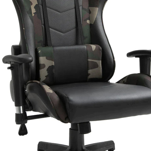 Rootz Gaming Chair - Massage Chair - Office Chair - Ergonomic Faux Leather - Foam - Black