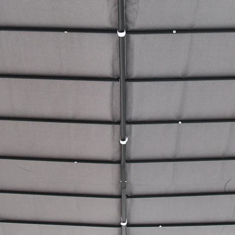 Rootz Gazebo - Pergola Gazebo - Gazebo Luifeltent - Metaal - Polyester - Grijs - 297x297cm