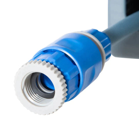 Rootz Hose Reel - With 10.2 Hose And Hand Crank - Plastic - Grey - 31.5cm x 13cm x 31cm