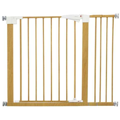 Rootz Dog Gate - Stair Gate - Protective Door - One Hand Operated - Double Latch Luminous Handle - Yellow - 103cm x 4cm x 77cm