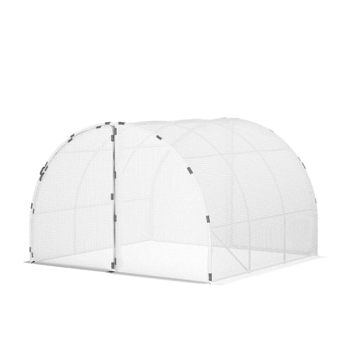 Rootz Kas - Folie Kas - Inloop Kas - Tunnel Kas - Koud Kader - Wit - 287 x 292 x 195 cm