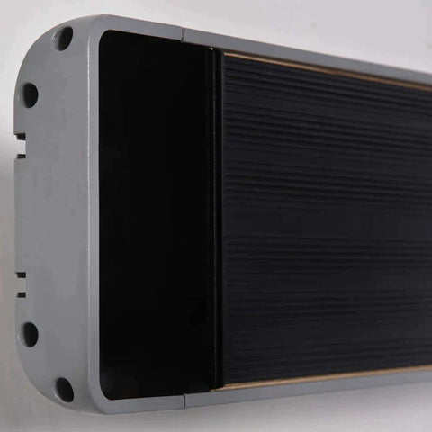 Rootz Heater - Radiant Heater - Wall Mounted - 2400W - Black/Grey - L133 x W20 x H4.8cm