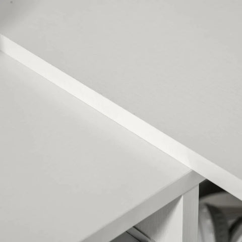 Rootz Corner Desk - L-Shaped Desk - L-Shaped Table - Computer Desk - Gaming Table - Gaming Desk - Desk - Office Desk - White - 100 x 90 x 75 cm