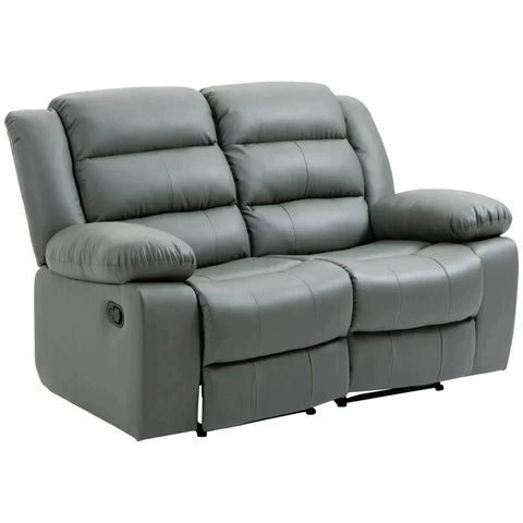 Rootz Relax Chair - Relaxbank - Voor 2 Personen - Verstelbare Voetsteunen - 135° Hellingshoek - Grijs - 168 cm x 93 cm x 102 cm