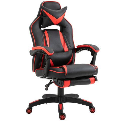 Rootz Gaming Chair - Office Chair - High Back Gaming Chair - Height Adjustable - PU Leather - 67cm x 69cm x 115-123cm