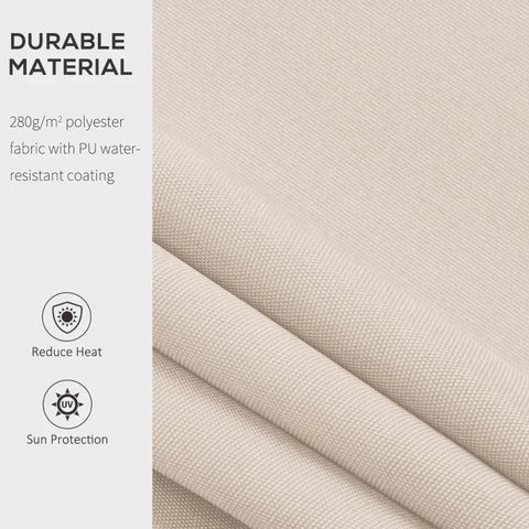 Rootz Markise – Gelenkarmmarkise – Sonnenschutz – Balkon – Cremeweiß – 2,95 x 2,5 m