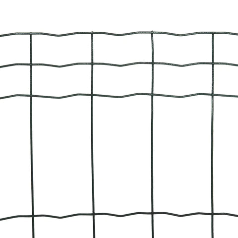Rootz Chain Link Fence - Wire Mesh Dog Fence - Poultry Fence - Poultry Net - Chicken Fence - Herding Fence - Wire Mesh Garden Fence - Aviary Wire Wire Fence - Steel - Dark Green - 10 x 1.22 m