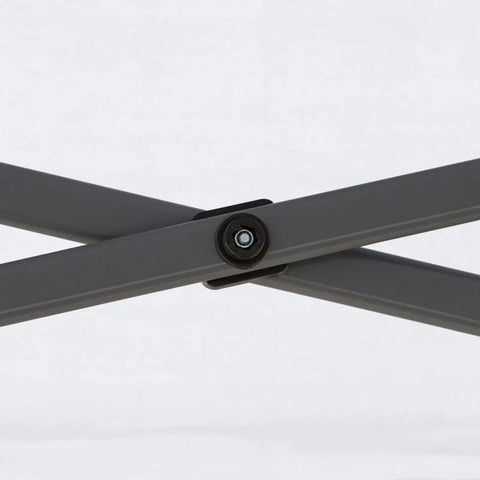 Rootz Pop-Up-Zelt – Pavillon-Pop-Up-Zelt – Partyzelt – Doppeldach – Zelt – höhenverstellbar – Hellgrau/Weiß