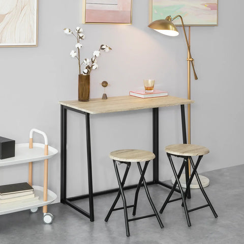 Rootz opklapbare bartafel en 2 opklapbare krukken-home keuken ontbijtbarset-meubel-eetset