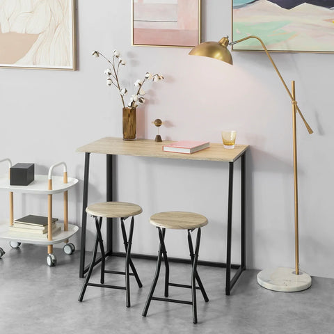 Rootz opklapbare bartafel en 2 opklapbare krukken-home keuken ontbijtbarset-meubel-eetset