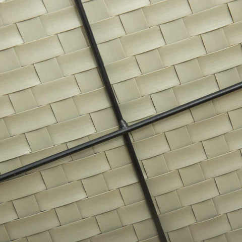 Rootz Hondenbed - Rotan Dierenbank - Oxford Stof - Bruin + Grijs - 74B x 42D x 21H cm