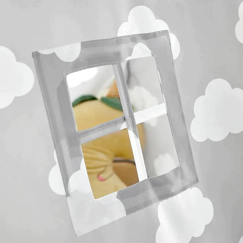 Rootz Children Kinderspeeltent Speelhuis met vloermat (grijs/wolk)